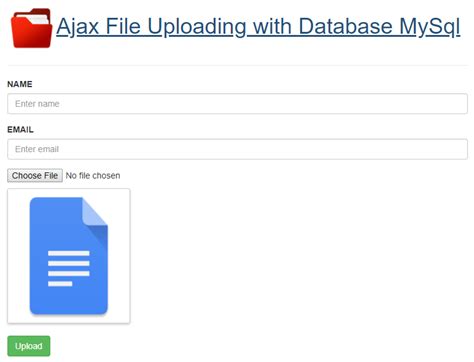 AJAX Image and File Upload in PHP with jQuery