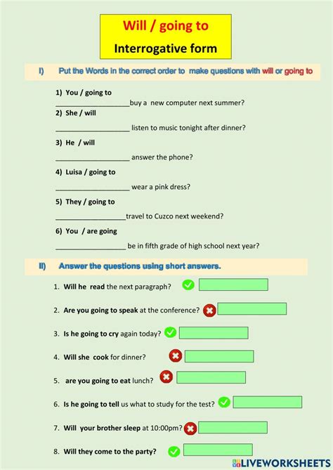 Simple Future Tense Worksheet 的图像结果