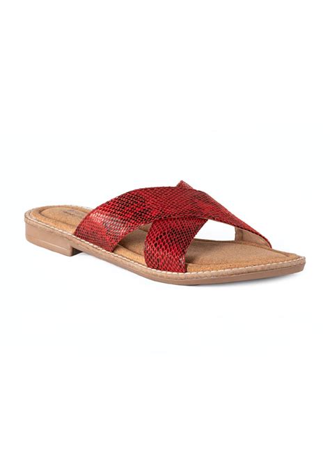 Get Cross Red Comfort Flats at ₹ 799 | LBB Shop