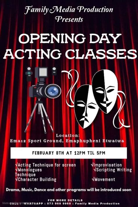 Acting classes Opening day , Emaphupheni,ema12,Daveyton, 8 February ...