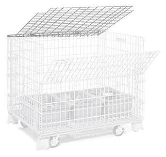 Nexel Hinged Lid for 4000 Lbs. Capacity Folding Wire Container, 32"L x ...