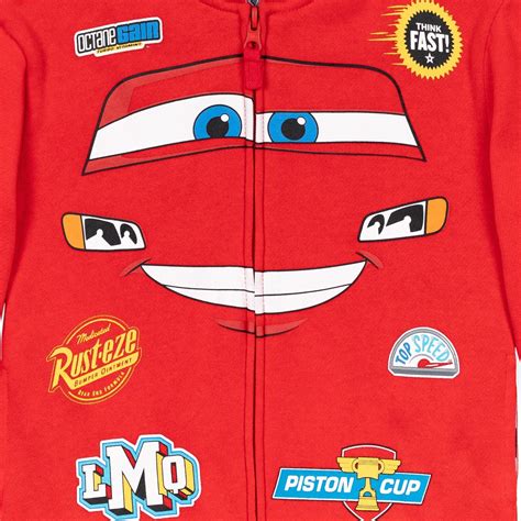 Cars Pixar Cars Lightning McQueen Fleece Zip Up Hoodie | imagikids Baby ...