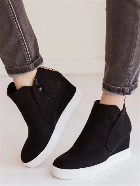 Women's Wedge Sneakers Platform Wedge Shoes Animal Print Booties ...