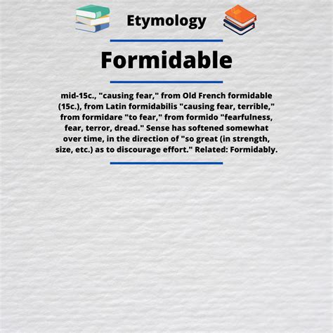 Image result for Formidable Word