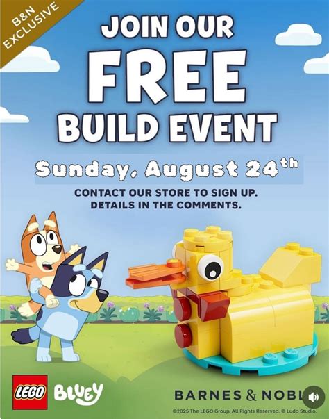 LEGO Bluey "Duck Cake" Build Event, 1321 N. Columbia Center Blvd. Suite ...
