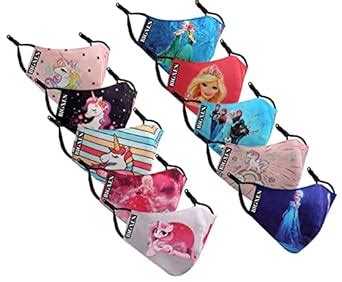 BIGXEN Boys and Girls 3 Layer Cotton Digital Cartoon Printed Reusable ...