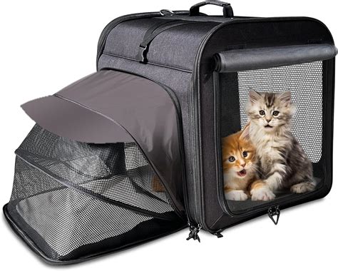 IKARE Extra Large Cat Carrier for 2 Cats,Expandable Cat India | Ubuy