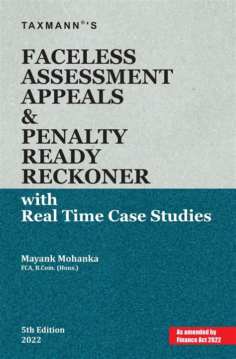 Buy Taxmann's Faceless Assessment Appeals & Penalty Ready Reckoner with ...