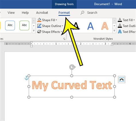How to Curve Text in Word 2013 的图像结果