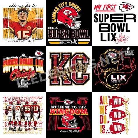 10 Chiefs Super Bowl 2025 Designs PNG – Tee Designs