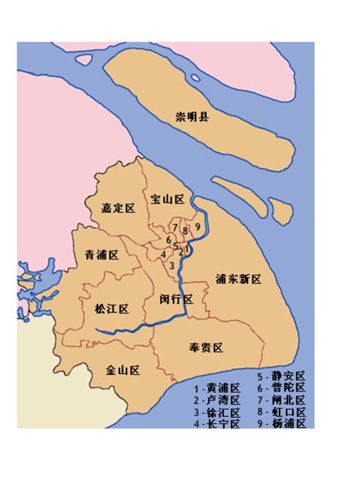 上海市16个区分布图-图库-五毛网