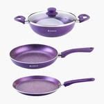 WONDERCHEF Orchid 3-Pc. Cooking Set | Purple | Aluminium