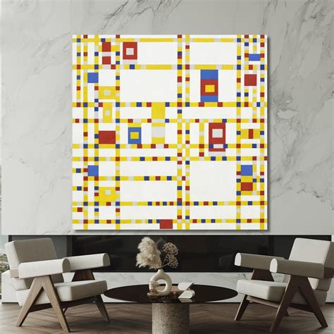 Broadway Boogie Woogie Piet Mondrian canvas print