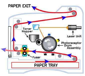 Image result for Laser Printer Image Process