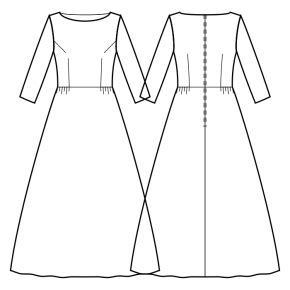 Dress #5863274 - Made to Measure Sewing Pattern by Sewist CAD Online ...