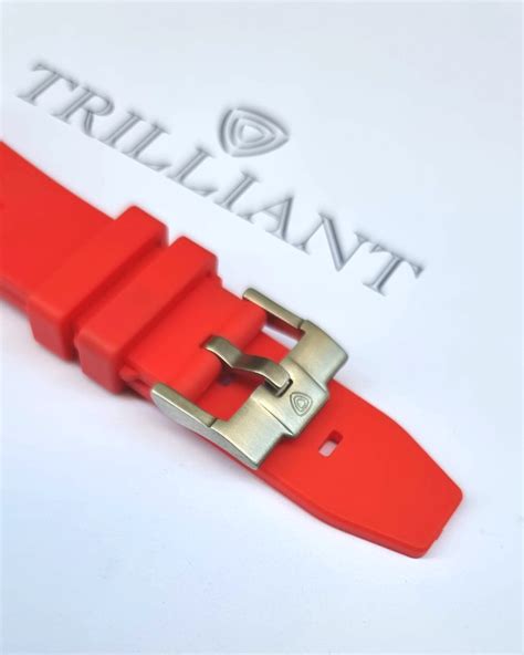 SOLID RED - RUBBER WATCH STRAP for OMEGA X SWATCH SPEEDMASTER MOONSWAT