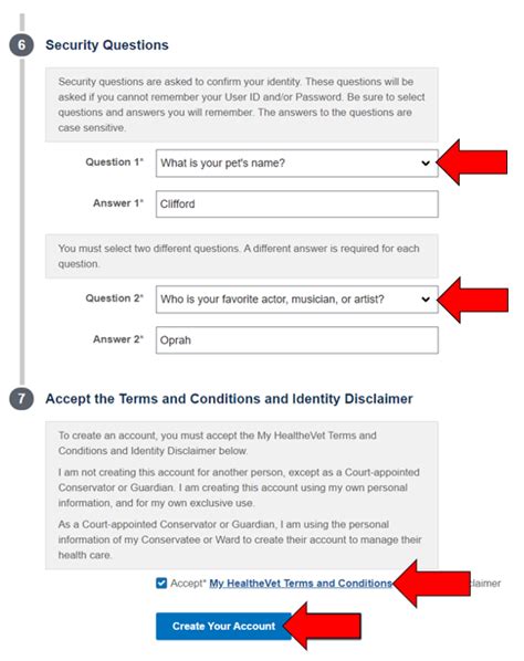 VA Medical Health Record Instructions