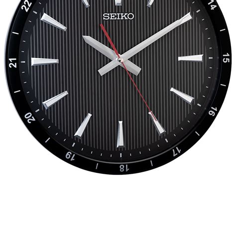Seiko Online QXA802K Black Clock with Textured Dial – SEIKO CLOCKS INDIA