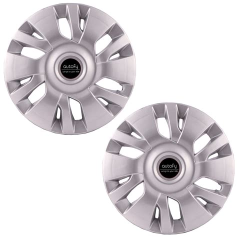 Autofy 13-inch 12 Spokes Snap-On Wheel Cap (Set of 2, Grey) : Amazon.in ...