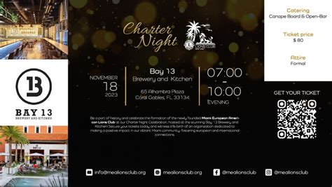 Charter Night Celebration, Bay 13 Brewery and Kitchen, Coral Gables, 18 ...