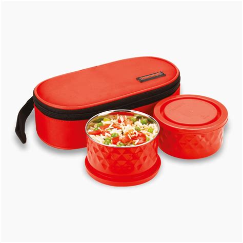 Buy Trueware Lunch Munch Soft 2 Lunch Box with 2 Container,300 ML X 2 ...