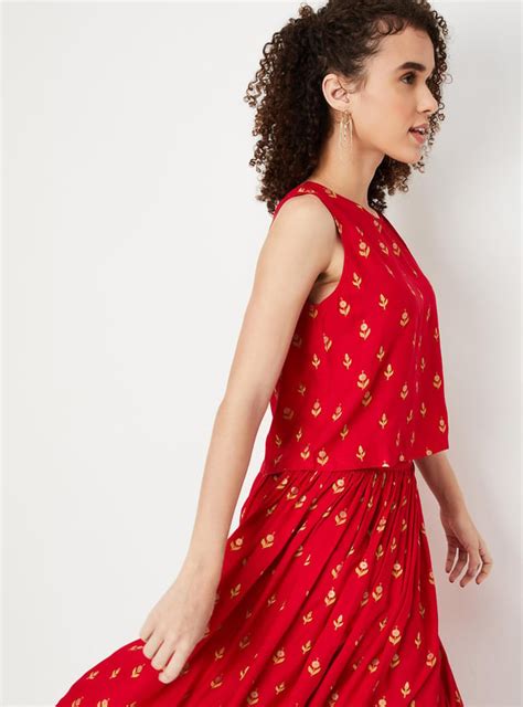 Buy Women All-Over Printed Crop Top Online at just Rs. 499.0 ...