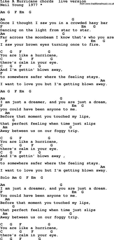 Like Hurricane Lyrics at Johnny Moe blog