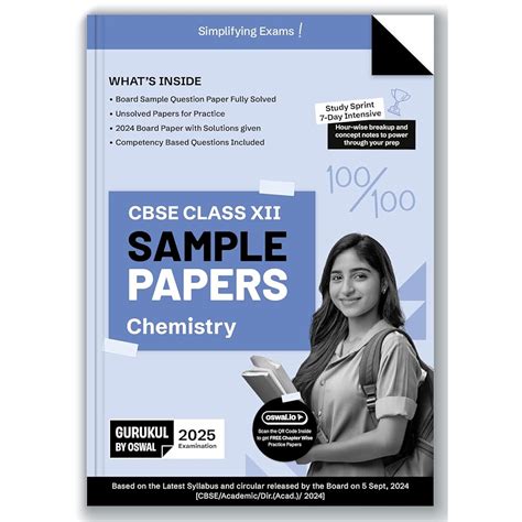Oswal Publishers Gurukul By Oswal Chemistry Sample Papers for CBSE ...