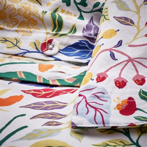 STRANDLUMMER duvet cover and pillowcase, multicolour/floral pattern ...