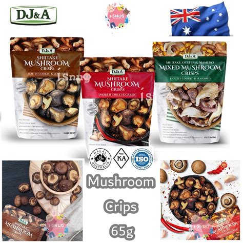 HALAL DJ&A Shiitake Mushroom Crisps /Mixed Mushroom Crisps / Smoked ...