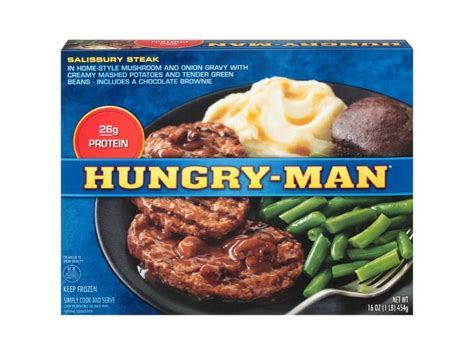 Hungry Man Salisbury Steak Frozen Food Dinner, 16oz - Pack of 8 ...