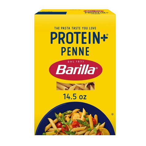 Barilla Protein+ Penne Pasta, Plant Based Pasta, 14.5oz(2 Packs ...