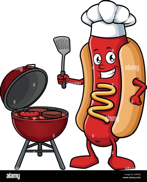 Frankfurter grilling Stock Vector Images - Alamy