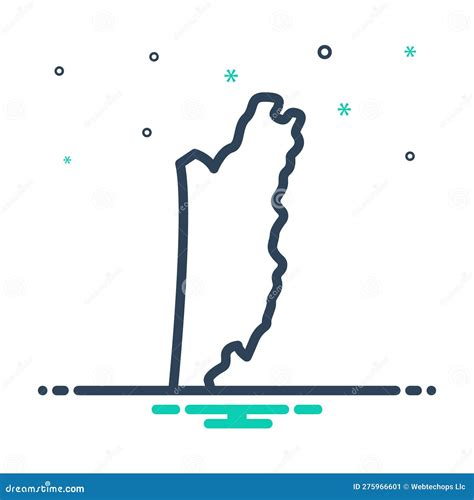 Belize Map In America, Icons Showing Belize Location And Flags Cartoon Vector | CartoonDealer ...
