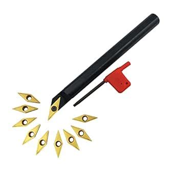GBJ Indexable Carbide Turning Tool Insert - 5/8" Turning Holder Boring ...