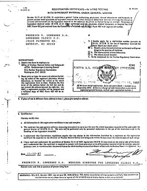 Fillable Online pbadupws nrc Registration Certificate for In-Vitro ...