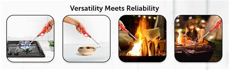 Fackelmann Refillable Gas Lighter for Kitchen Use with Safety Lock and ...