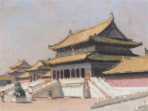Forbidden City - Erich Kips - c1899 Vintage Orientalist Paintings of ...