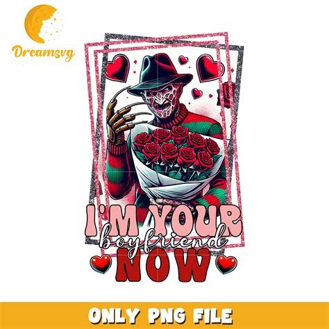 Unique Boyfriend Gift PNG Freddy Krueger Art Design – DreamSVG Store