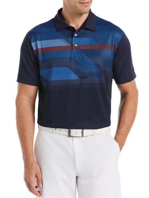 Ben Hogan Performance Men's Graphic Chest Print Golf Polo Shirt ...