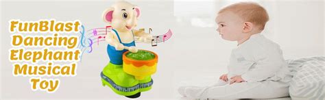 Buy FunBlast Dancing Elephant Musical Toy – 360 Degree Rotating ...