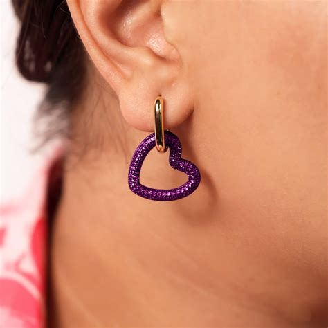 Heart Loop Earrings – Dusk & Dawn