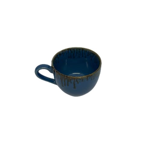 POKe CUP AND SAUCER-BLUE | Liyak