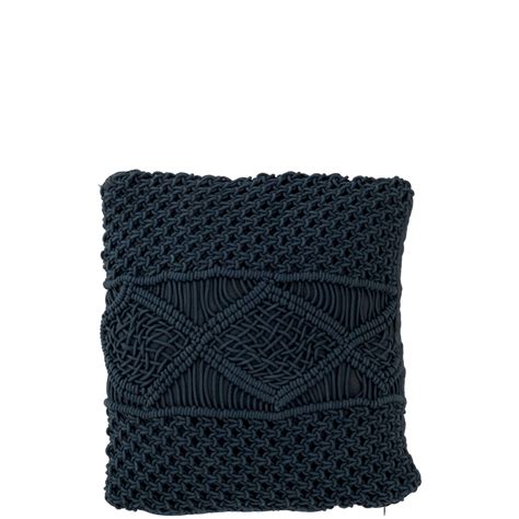 Coussin Canton en Coton 45 x 45 x 4 cm Outremer | Leroy Merlin