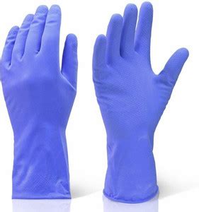VAAMnational rubber glove(blue, pair of 1) Reusable Paint Glove Price ...