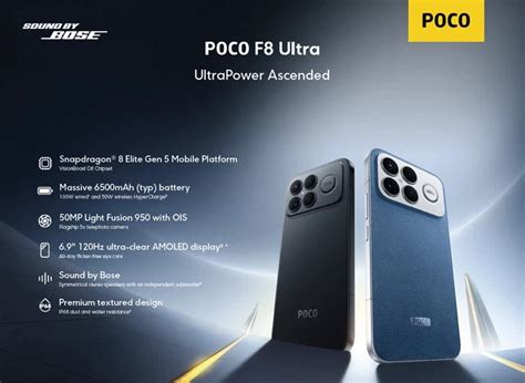 Xiaomi Poco F8 Ultra 6.9 GLOBAL VERSION 50MP SD8 India | Ubuy