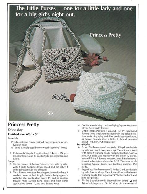 Image result for Macrame Princess Bag Tutorial