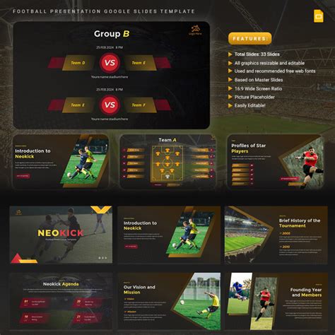 Neokick - Football Presentation Google Slides Template - MasterBundles