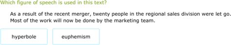 IXL - Classify figures of speech: euphemism, hyperbole, oxymoron ...