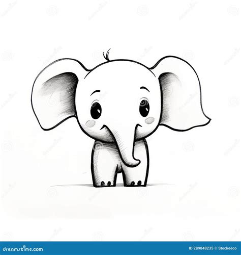 How To Draw A Cute Baby Elephant Step By Step